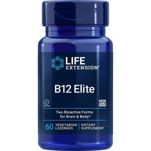 Life Extension B12 Elite, 60 vegetariska sugtabletter