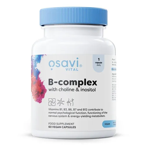 Osavi B-Complex med Kolin och Inositol, 60 kapslar