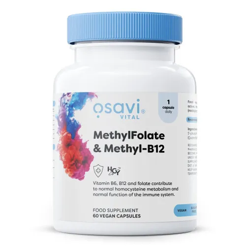 Osavi MethylFolate och Methyl-B12, 60 kapslar