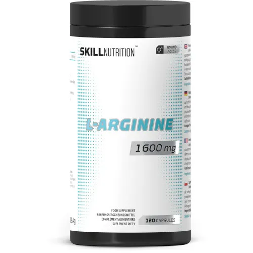Skill Nutrition L-Arginin 1600 mg, 120 vegankapslar
