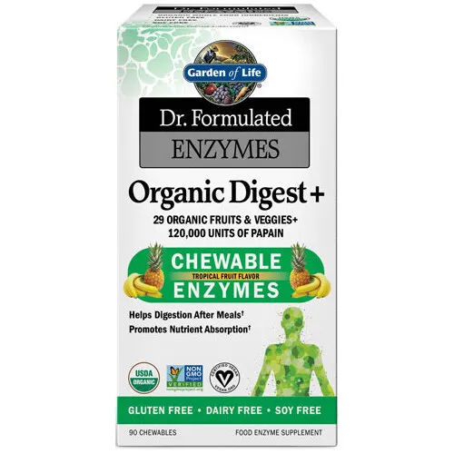 Garden of Life Dr. Formulated Digest+, 90 tuggtabletter