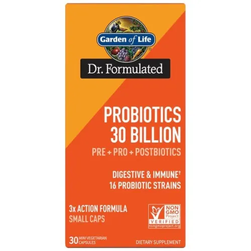 Garden of Life Dr. Formulated Probiotika 30 Billion, 30 mini kapslar