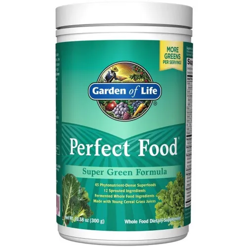 Garden of Life Perfect Food Super Green Formula pulver, 300 gram