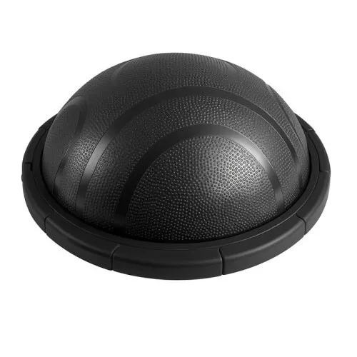 Balanstränare halvboll 60 cm med pump, svart