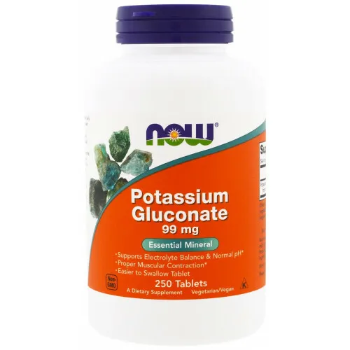 NOW FOODS POTASSIUM GLUCONATE 250 stk 