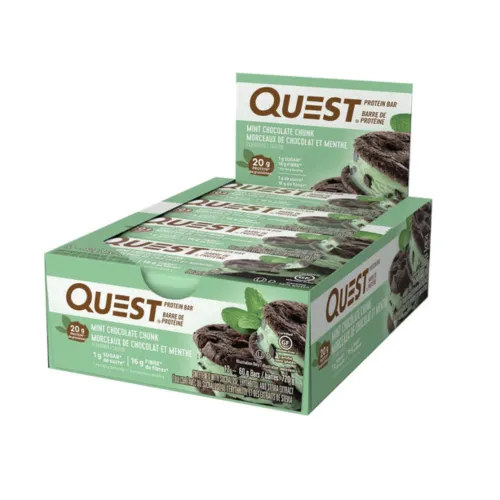 QUEST NUTRITION QUEST BARS, 12 stk - Chocolate Mint