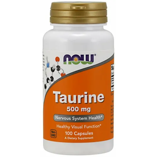 NOW FOODS TAURINE 500 mg 100 stk 