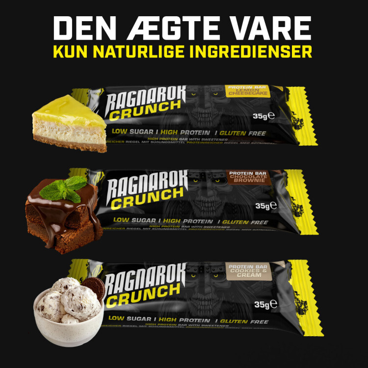 Ragnarok bar med 33% protein (35 g)