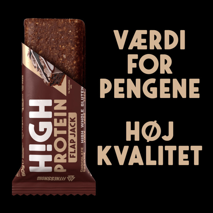 Højprotein Flapjack med chokolade brownie-smag (60 g)