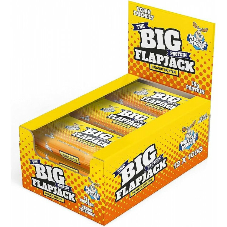 MUSCLE MOOSE BIG PROTEIN FLAPJACK (12X100G)