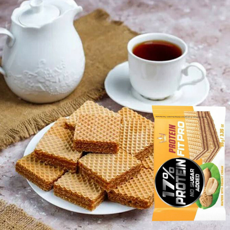 Peanut creme wafers med 17% protein (95 g)