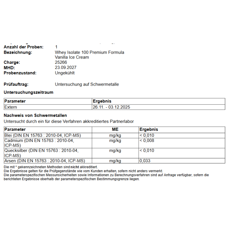 FITNESSNORD 100% WHEY ISOLATE 1000 g