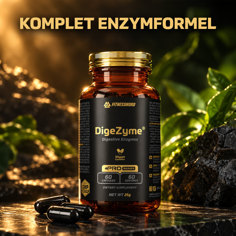 Fitnessnord DigeZyme® Digestive Enzymes (60 kapslar)