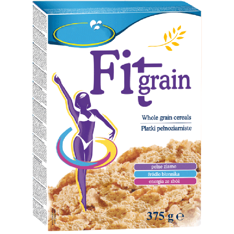 Fit Grain fuldkornsflager (375 g) - Bedst før 12.11.2025