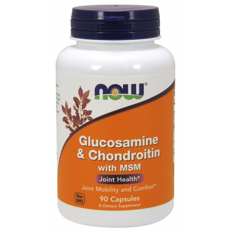 NOW FOODS GLUCOSAMINE, CHONDROITIN & MSM 90 stk 