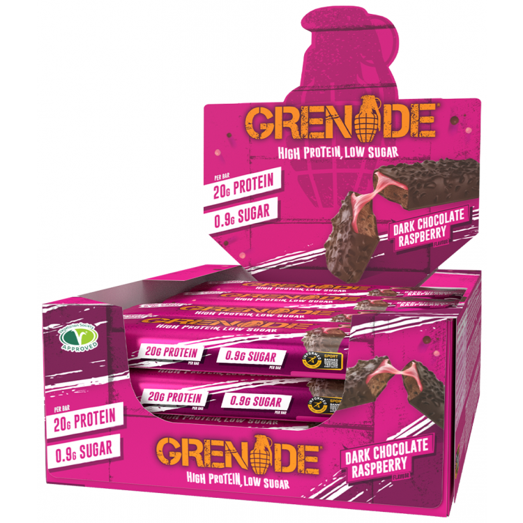 Grenade bar med 37% protein (12 x 60 g)