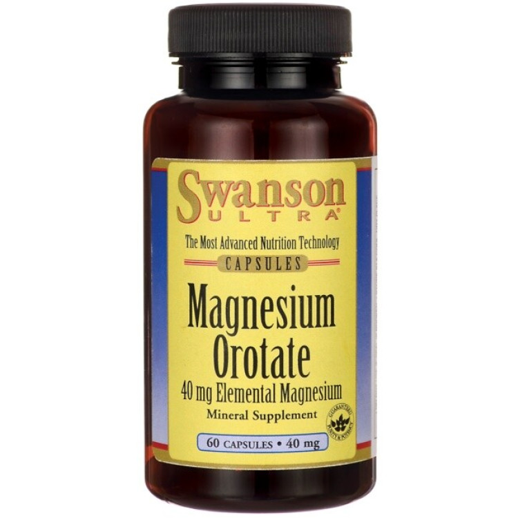 SWANSON MAGNESIUM OROTATE, 40MG - 60 CAPS
