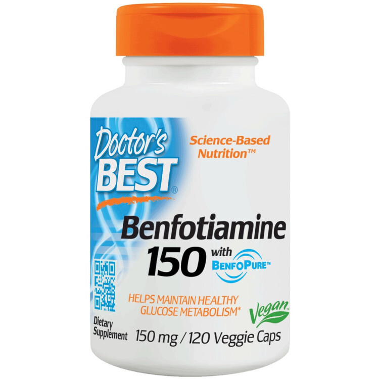 Benfotiamine med BenfoPure 150mg, 120 vkapsler
