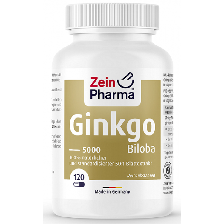 ZEIN  GINKGO BILOBA 5000, 100MG - 120 CAPS