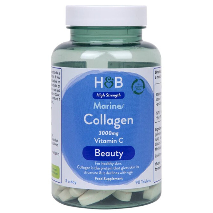 Marine Collagen med Vitamin C 3000mg, 90 tabs