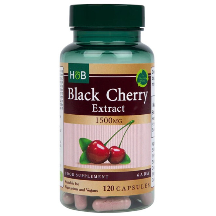 Black Cherry ekstrakt 1500mg, 120 vkapsler