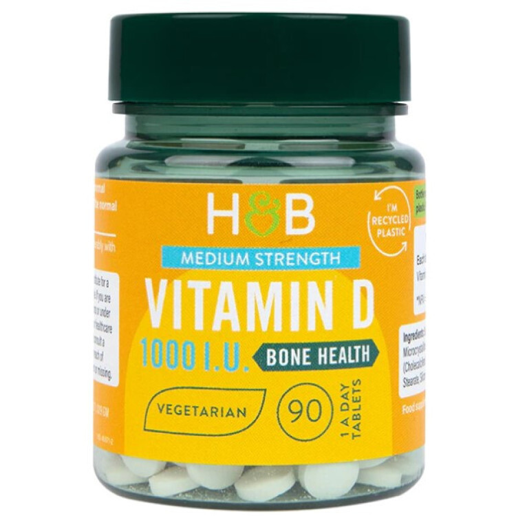 Vitamin D 25mcg, 90 tabs