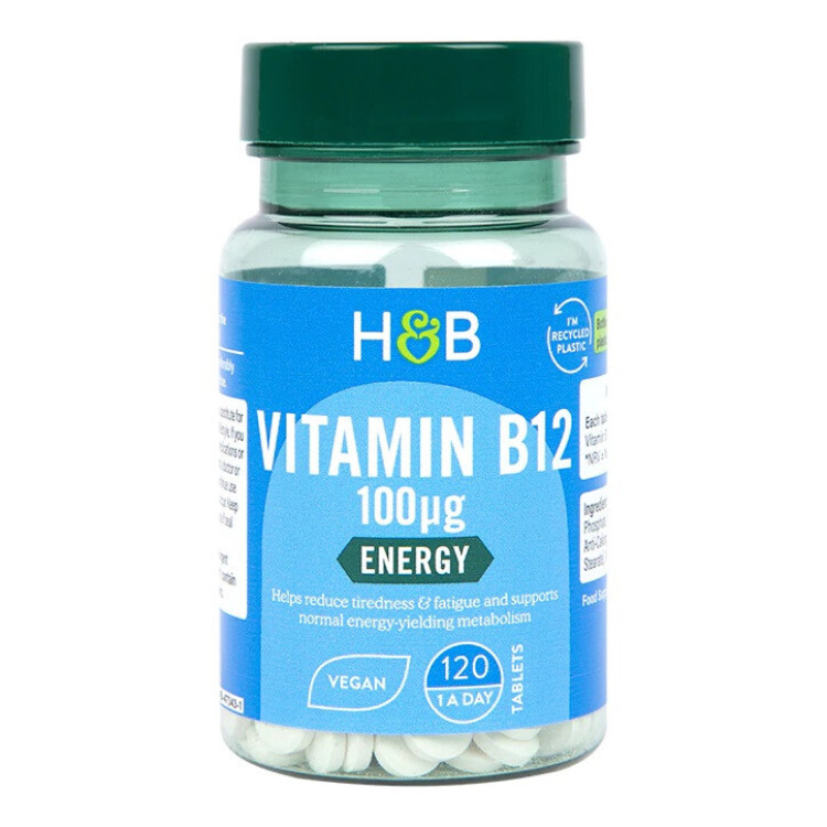 Vitamin B12 100mcg, 120 tabletter