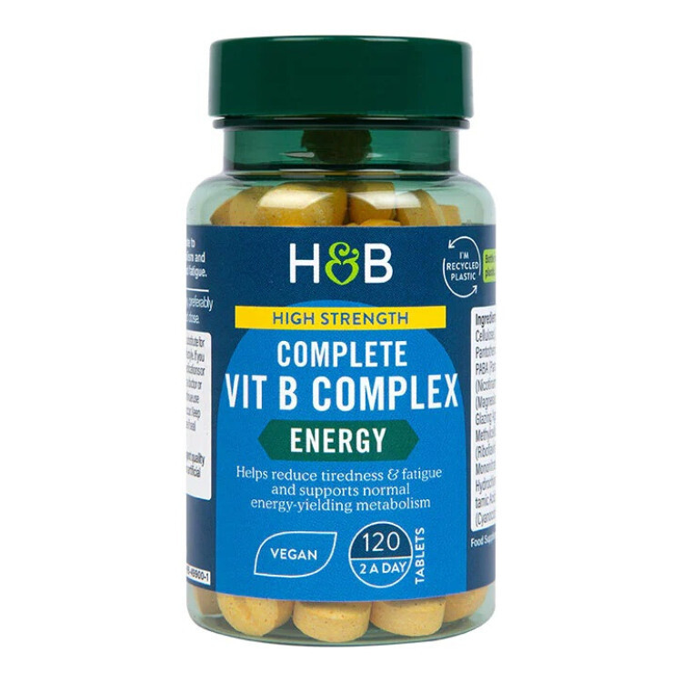 Højt doserede Complete Vit B kompleks, 120 tabs