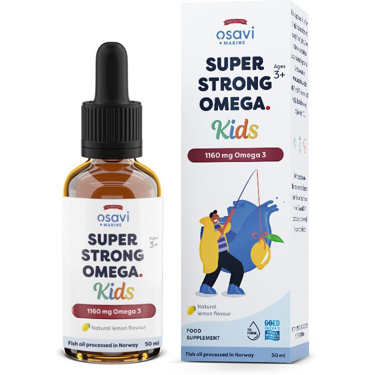 Super Strong Omega Kids 1160mg Omega 3 (Lemon) 50 ml.