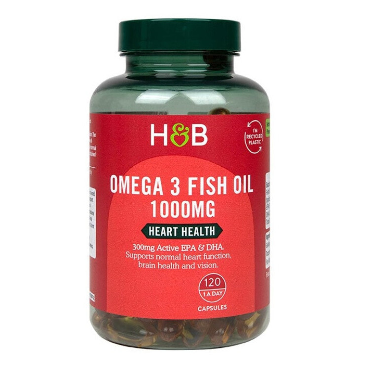 Omega 3 Fish Olie 1000mg, 120 kapsler