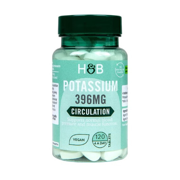 Potassium 396mg, 120 vegan tabs