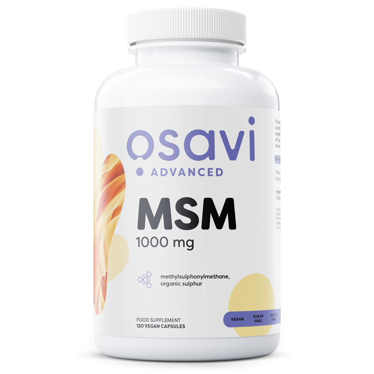 MSM 1000mg 120 v-kapsler