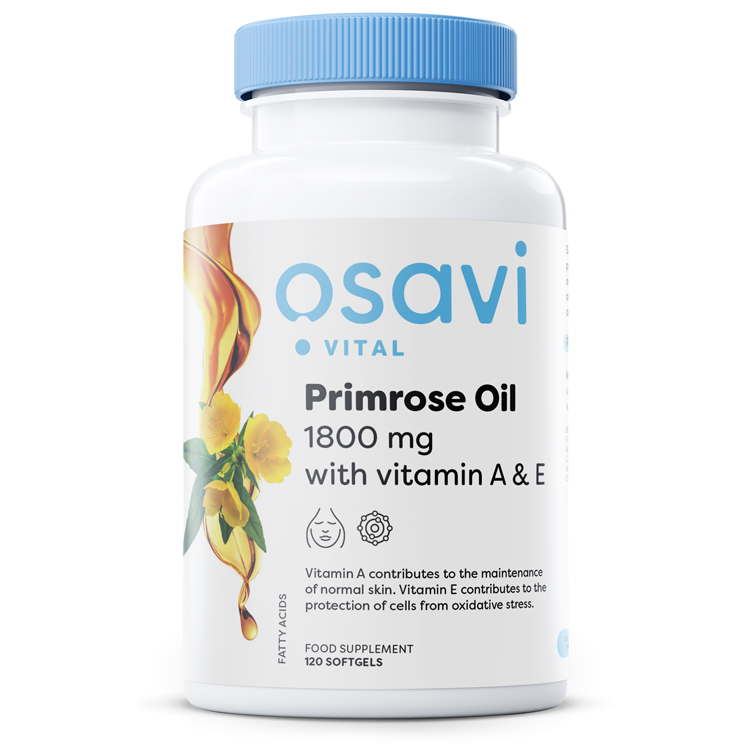 Primrose Oil with Vitamin A & E 1800mg 120 softgels