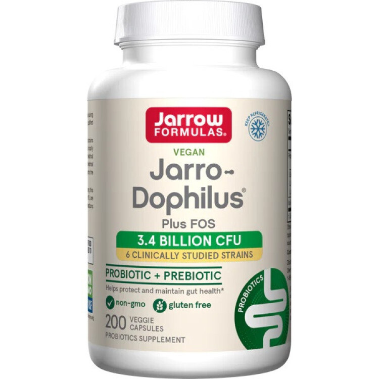 Jarro-Dophilus + FOS, 200 vkapsler