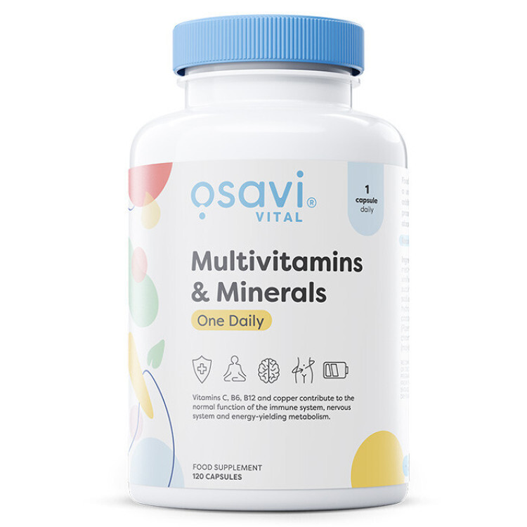Multivitamins & Minerals One Daily 120 kapsler