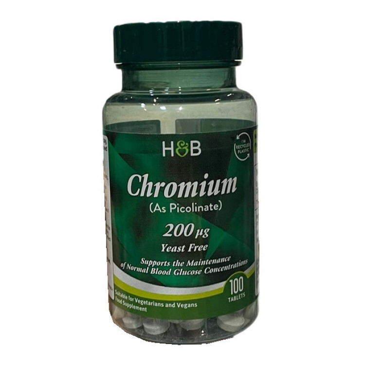 Chromium Picolinate 200mcg, 100 tabs