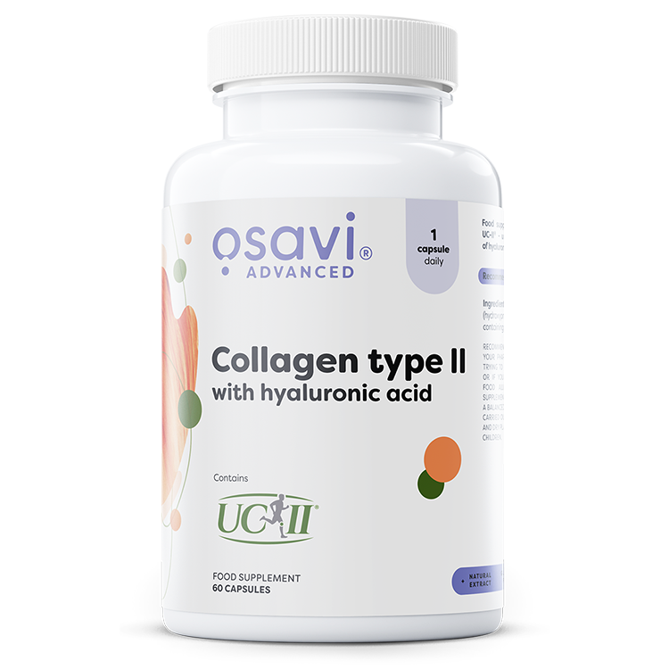 Collagen Type II with Hyaluronic Acid 60 kapsler