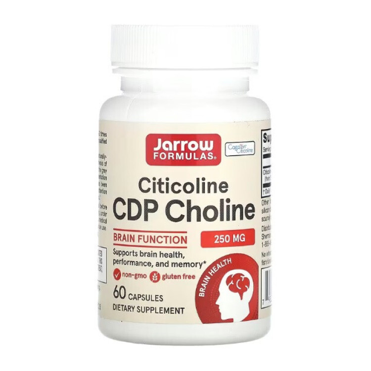 Citicoline CDP Choline 250mg, 60 kapsler