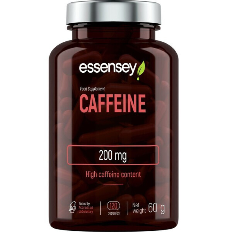 Caffeine 200mg, 120 kapsler