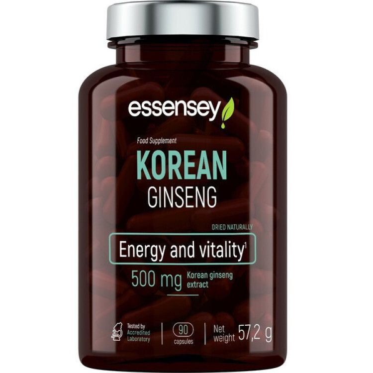 Korean Ginseng 500mg, 90 kapsler