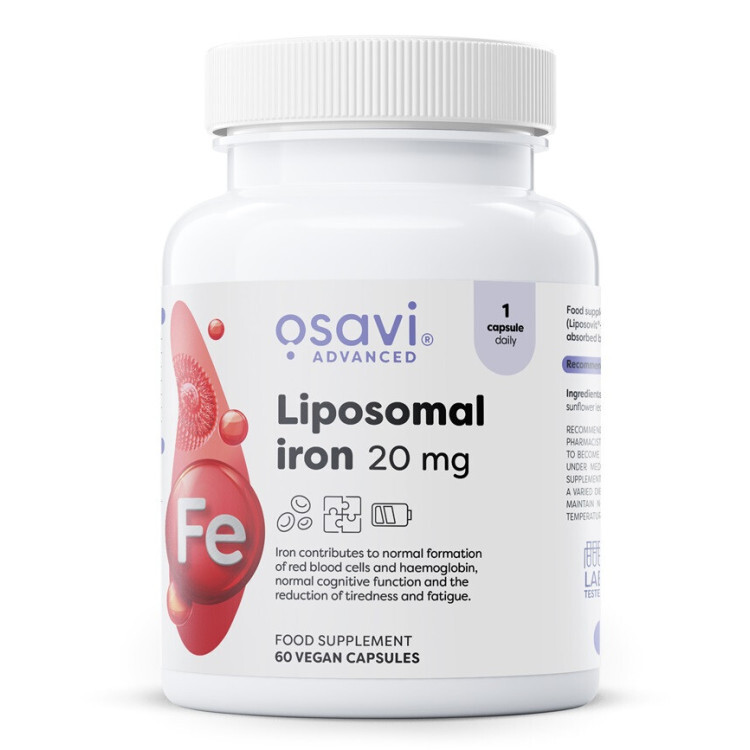 Liposomal Iron 20mg 60 vegan kapsler