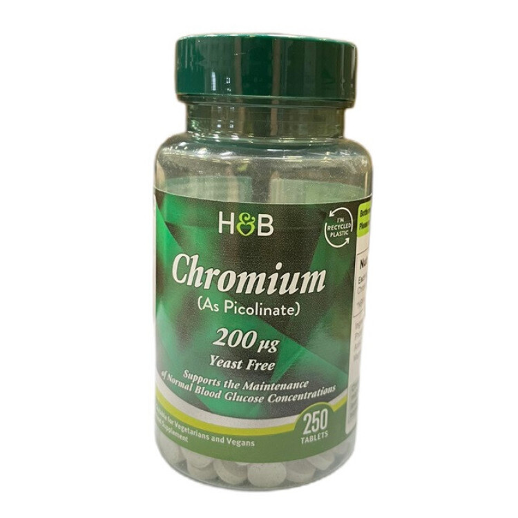 Chromium Picolinate 200mcg, 250 tabs