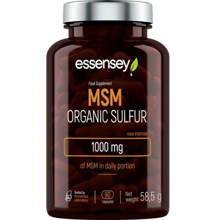 MSM Sulfur 1000mg, 90 kapsler
