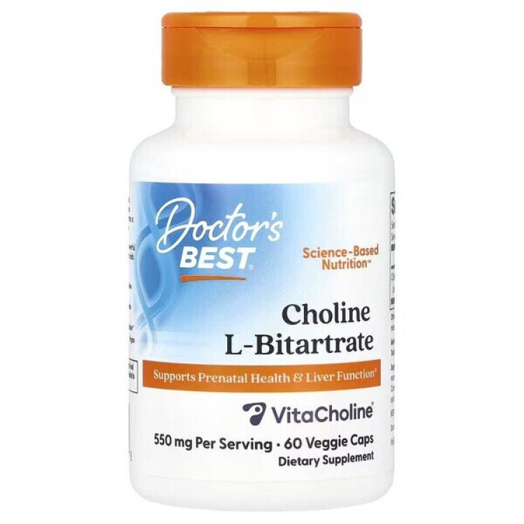 Choline L-Bitartrate 550mg, 60 vkapsler