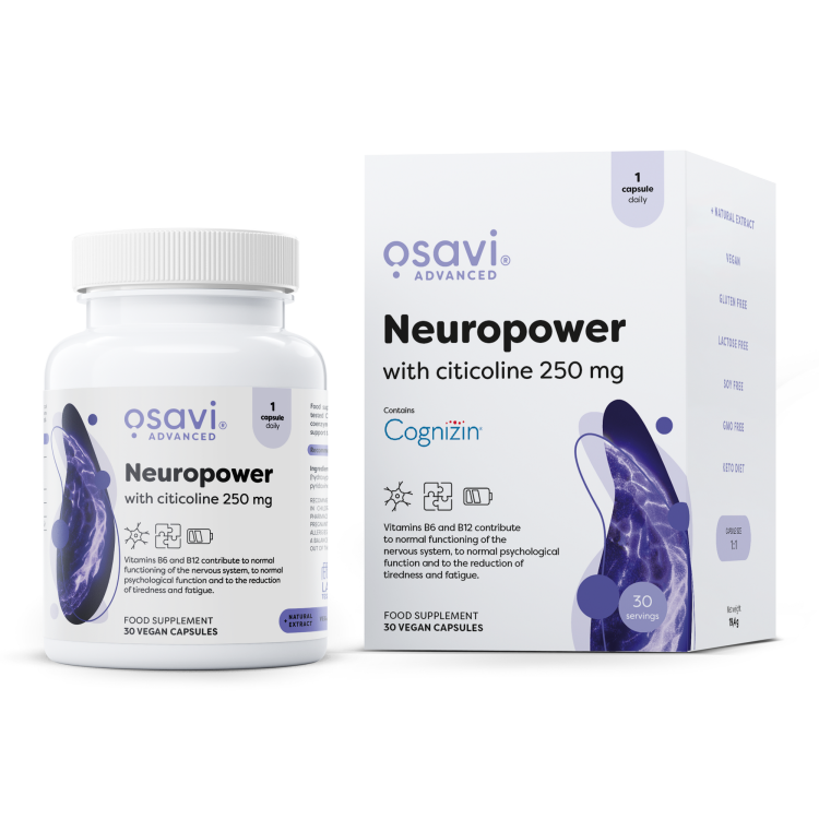 Neuropower with Citicoline 250mg 30 vegan kapsler