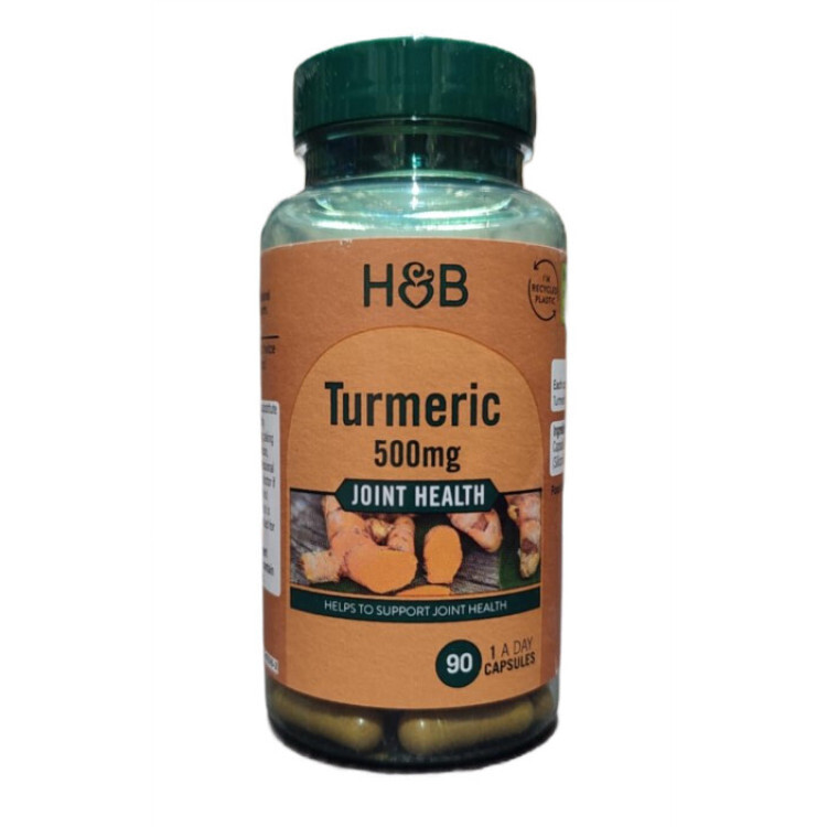 Turmeric 500mg, 90 kapsler