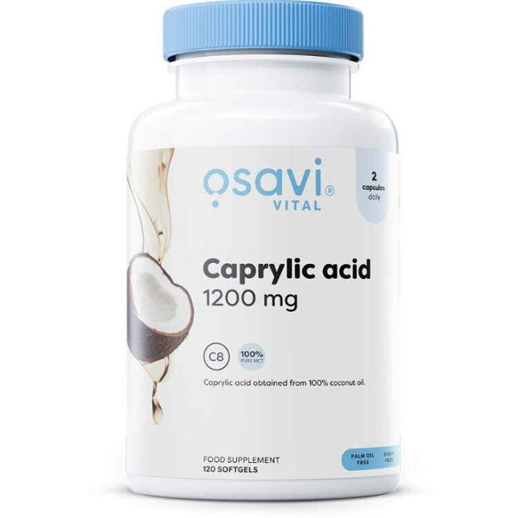Caprylic Acid 1200mg 120 softgels