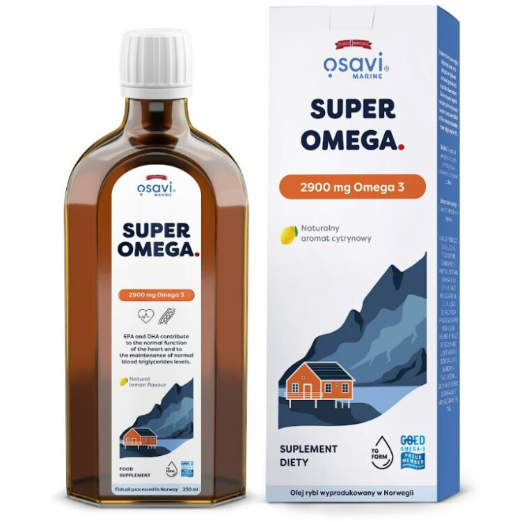 Super Omega 2900mg Omega 3 (Lemon) 250 ml.