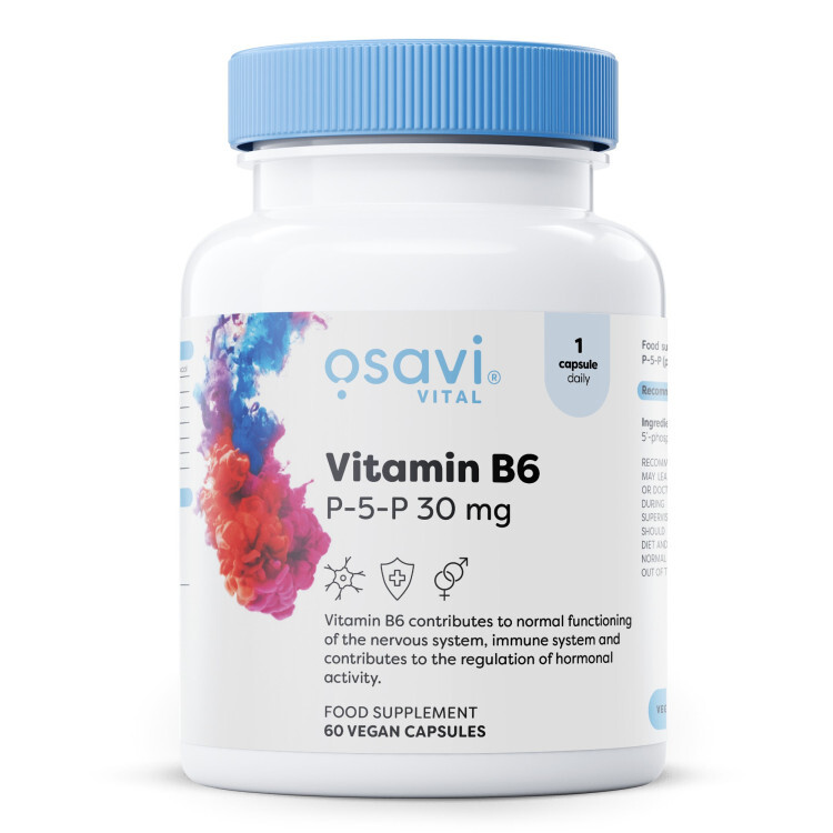 Vitamin B6 P-5-P 30mg 60 vegan kapsler