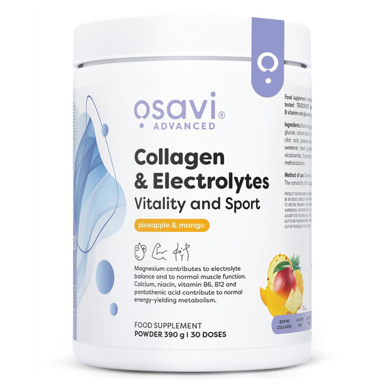 Collagen Electrolytes Vitality and Sport Pineapple & Mango 390g